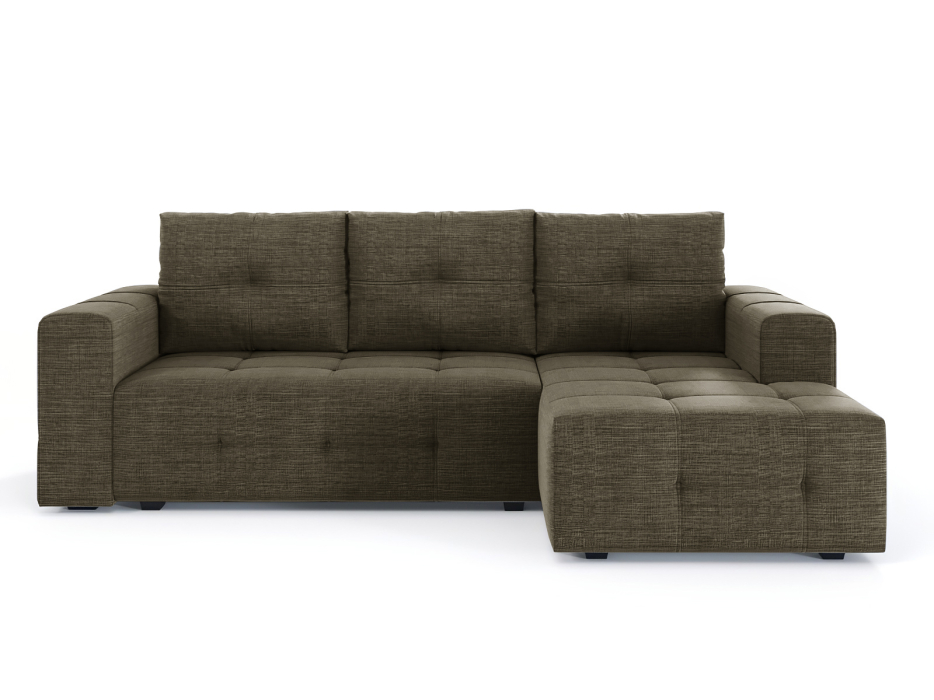 Диваны угловые в гостиную, Диван-кровать угловой Прадо, еврокнижка, рогожка Люкс