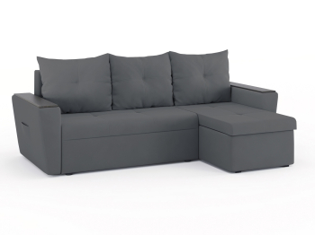 Диван-кровать угловой Дубай Майами еврокнижка трехсекционная, велюр