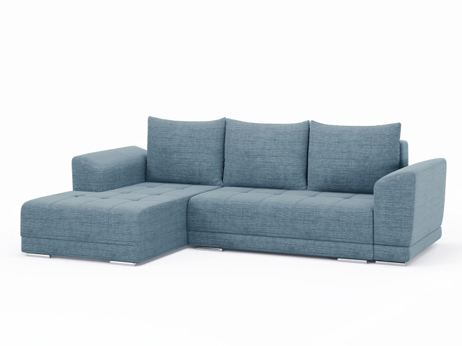 Диваны угловые в гостиную, Диван-кровать угловой Рентон еврокнижка, рогожка Люкс