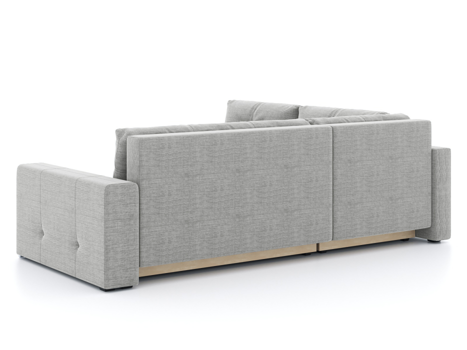 Диваны угловые в гостиную, Диван-кровать угловой Леос НПБ, рогожка Люкс