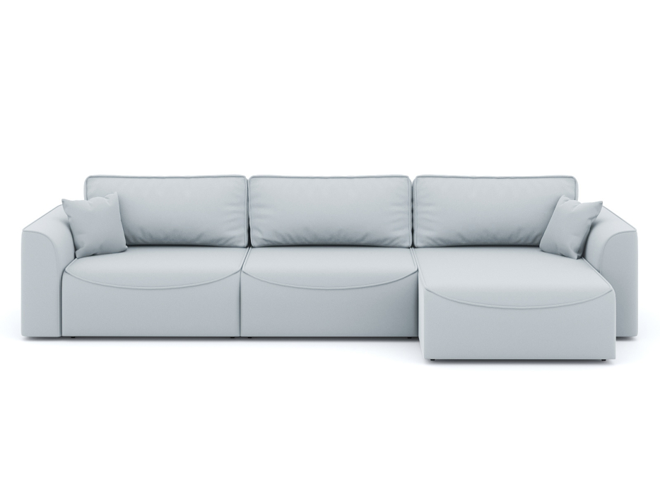 Диваны угловые в гостиную, Диван-кровать угловой Рафаэль 3 секции еврокнижка НПБ, велюр