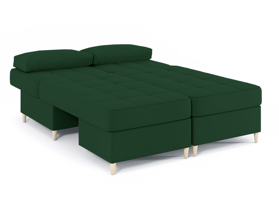 Диваны угловые в гостиную, Диван-кровать угловой Оливер 2 еврокнижка-трансформер, велюр