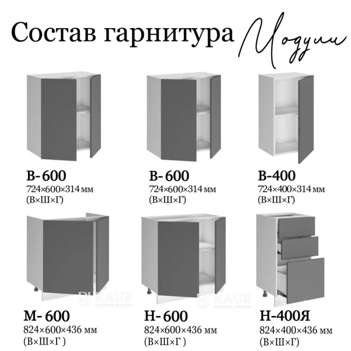 Кухонные гарнитуры, Кухня Глэдис комплект 1,6м