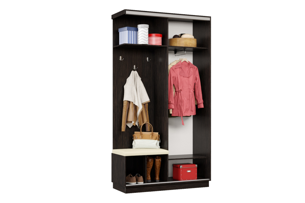 Прихожие, Прихожая Премьер 01 Лайт Мини 05 Левая Мягкая