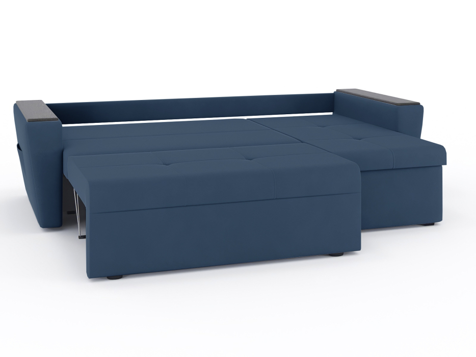 Диваны угловые в гостиную, Диван-кровать угловой Дубай Майами еврокнижка трехсекционная, велюр