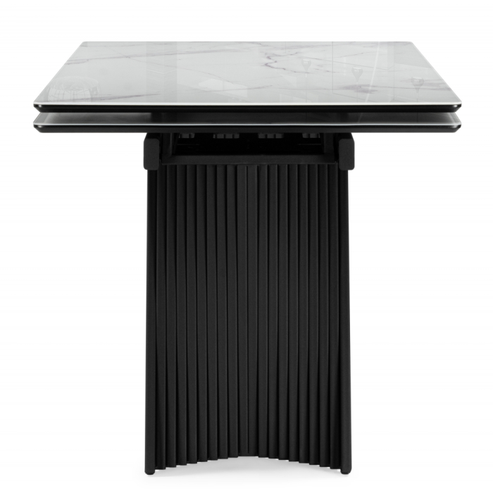 Обеденные столы, Стеклянный стол Вейв 140(200)х80