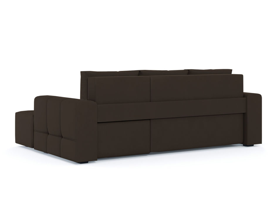 Диваны угловые в гостиную, Диван-кровать угловой Прадо, еврокнижка, велюр