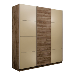 Шкаф-купе Эста 3-х дверный ДСП/Стекла фисташка/Доводчик 270х66х240