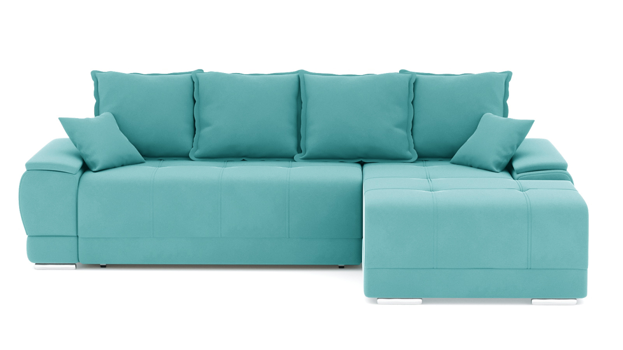 Диваны угловые в гостиную, Диван-кровать угловой Нордвикс Мини, велюр