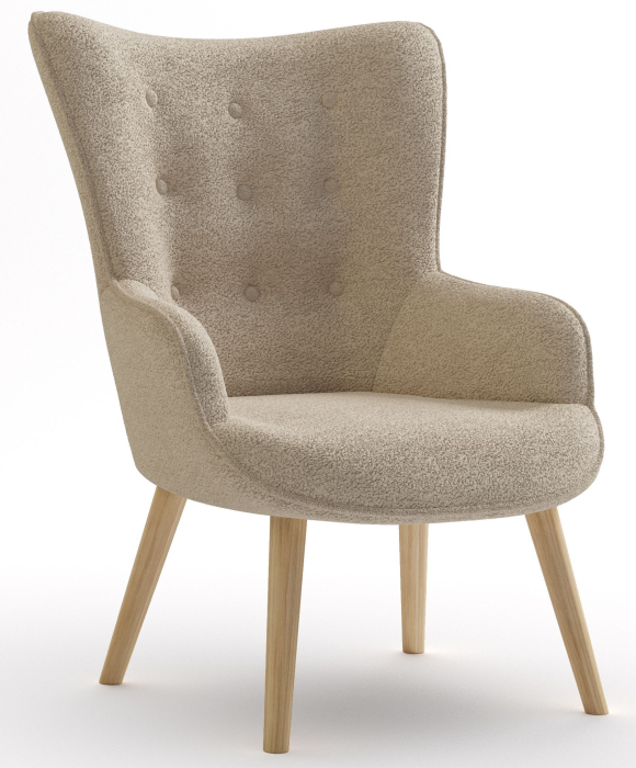 Кресло для отдыха, Кресло интерьерное Шелли, искусственный мех