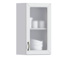 Сити, Сити шкаф навесной со стеклом 1 дв 40х72 см