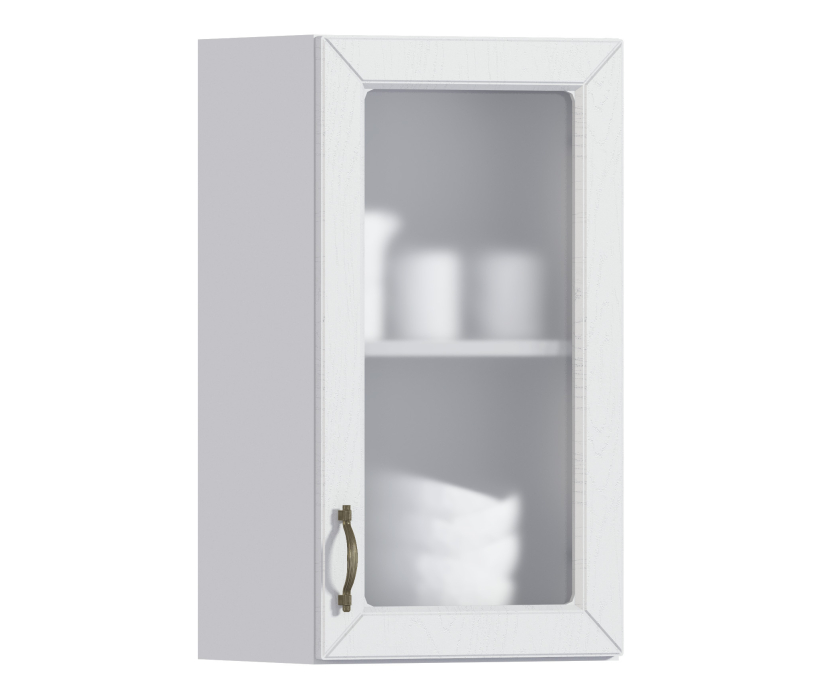 Сити, Сити шкаф навесной со стеклом 1 дв 40х72 см