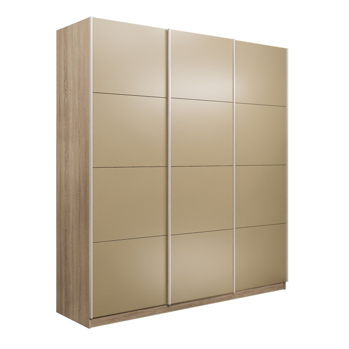 Шкафы-купе 3-х дверные, Шкаф-купе Прайм 3-х дверный Стекла фисташка/Доводчики 180х57х230
