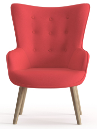 Кресло дизайнерское Шелли, рогожка