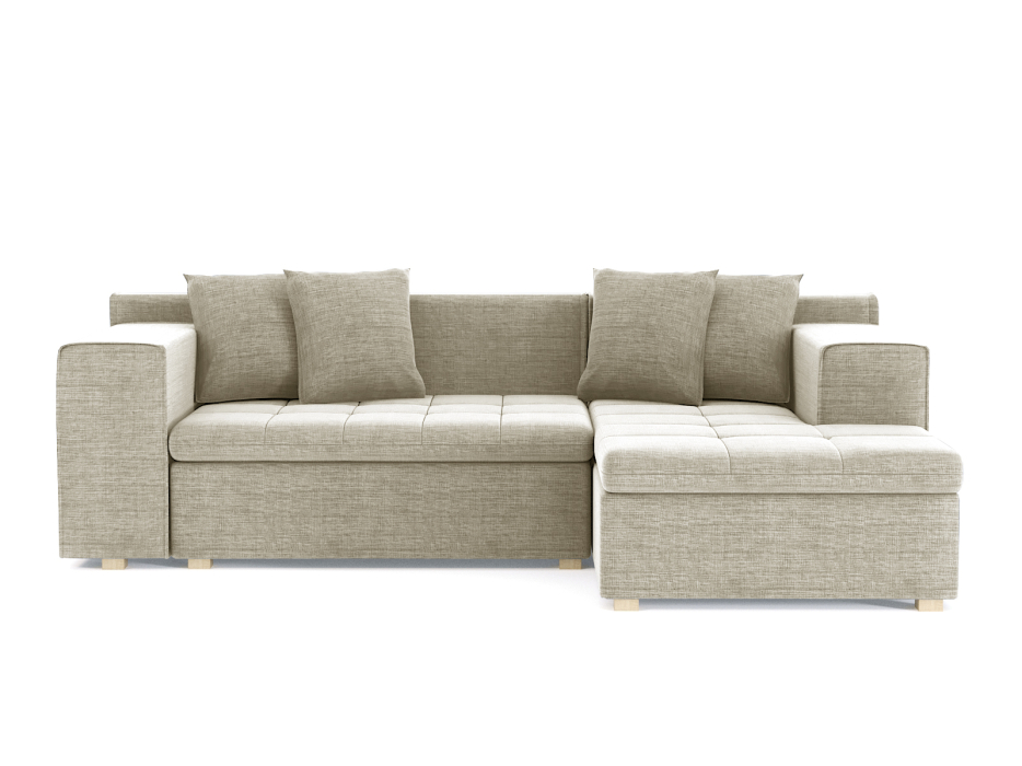 Диваны угловые в гостиную, Диван угловой Чикаго без механизма, рогожка