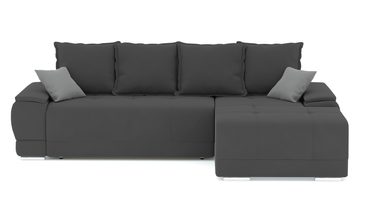 Диваны угловые в гостиную, Диван-кровать угловой Нордвикс Мини, велюр