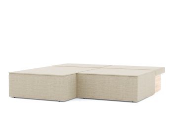 Диван-кровать угловой еврокнижка Блюм Некст, рогожка Люкс