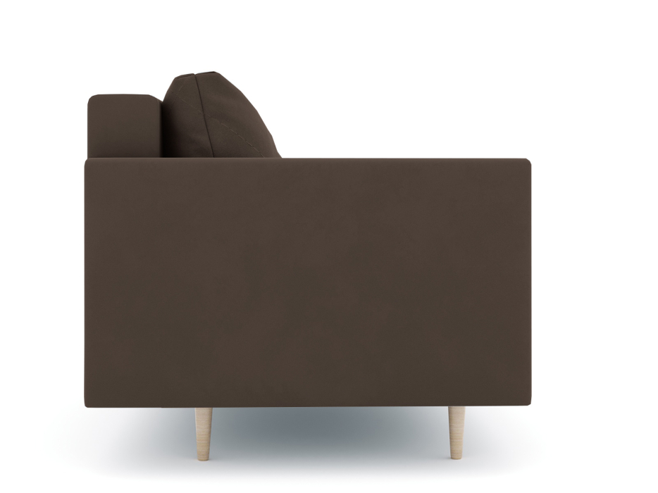 Диваны прямые кухонные, Диван прямой нераскладной Милли мини 2-х  местный с подлокотниками, велюр