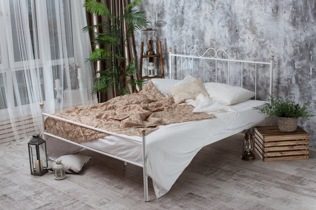 Кованые кровати, Кованая кровать Оливия 1.8 с одной спинкой