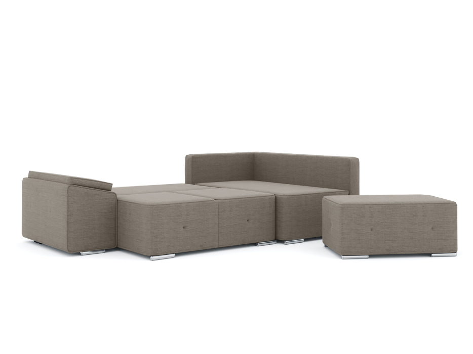 Диваны угловые в гостиную, Диван-кровать угловой Хавьер  ПБ еврокнижка, рогожка Люкс