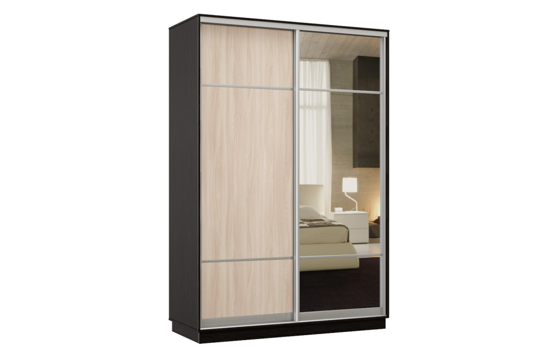 Шкафы-купе, Шкаф-купе Премьер Лайт 02 Мини (08;11) двухдверный