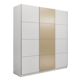 Шкаф-купе Прайм Широкий 3-х дверный ДСП/Стекла фисташка/Доводчики 240х57х230