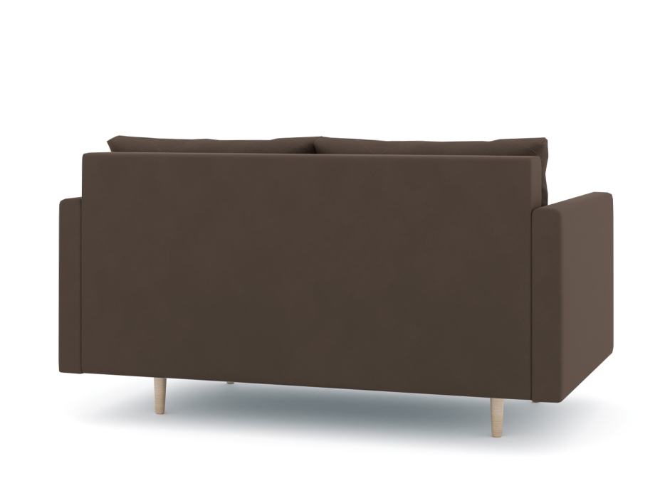 Диваны прямые кухонные, Диван прямой нераскладной Милли мини 2-х  местный с подлокотниками, велюр