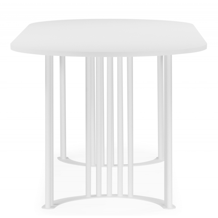 Обеденные столы, Стол Хьюго О 200 х 90 (белые ноги)