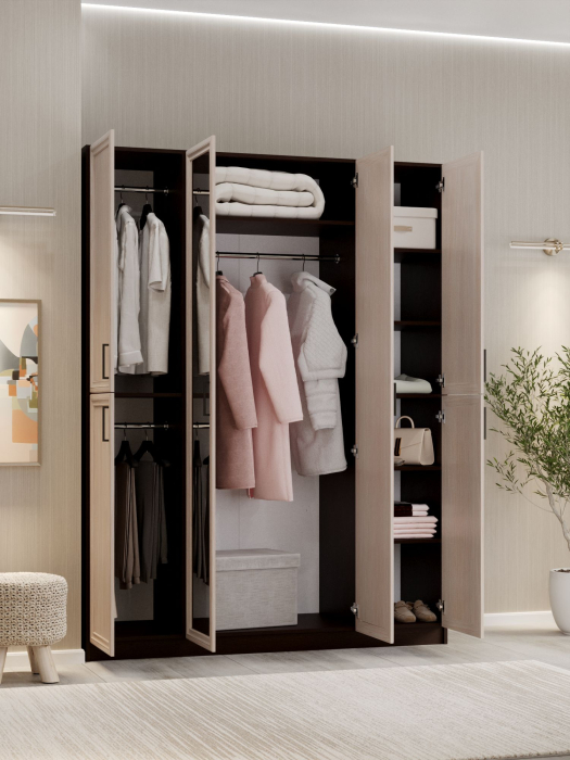 Для одежды, Шкаф распашной МДФ ШК-4/3