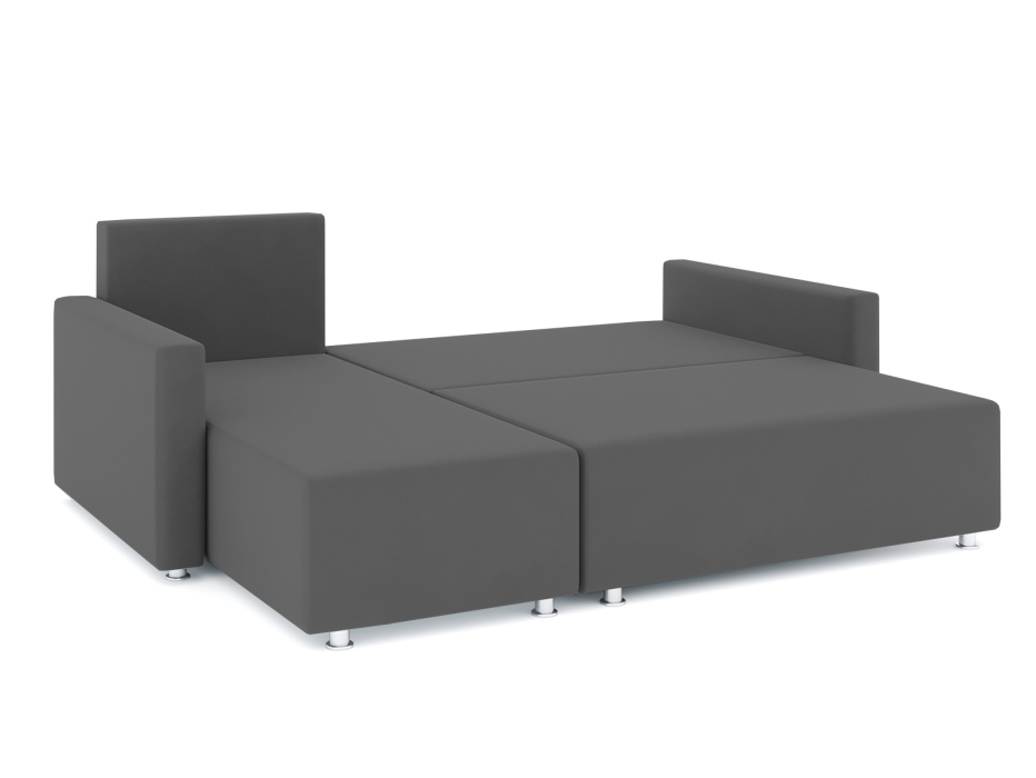 Диваны угловые в гостиную, Диван-кровать угловой Челси еврокнижка, велюр