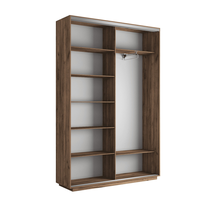 Шкафы-купе 2-х дверные, Шкаф-купе Экспресс 2-х дверный Фотопечать Ленты Стекла 160х45х220