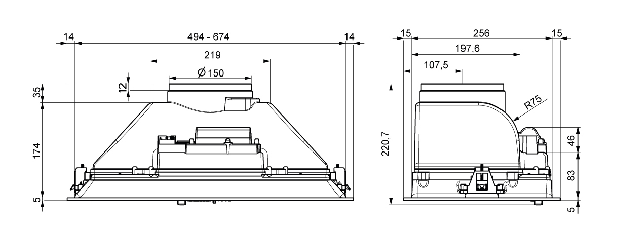 Вытяжки, Кухонная вытяжка ELIKOR Pandora 52П-450 