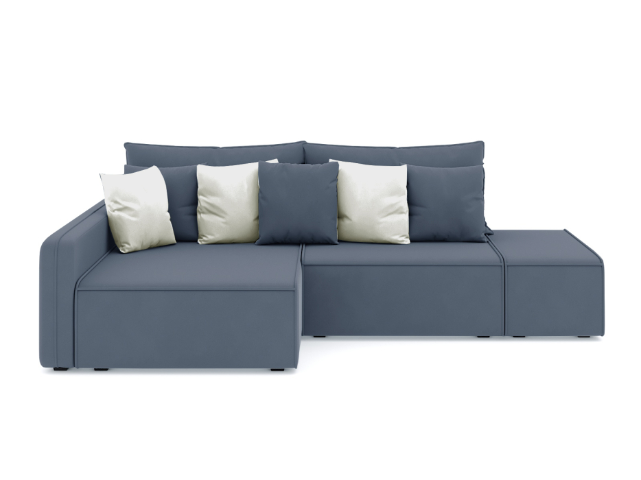 Диваны угловые в гостиную, Диван-кровать угловой Портленд еврокнижка НПБ, велюр