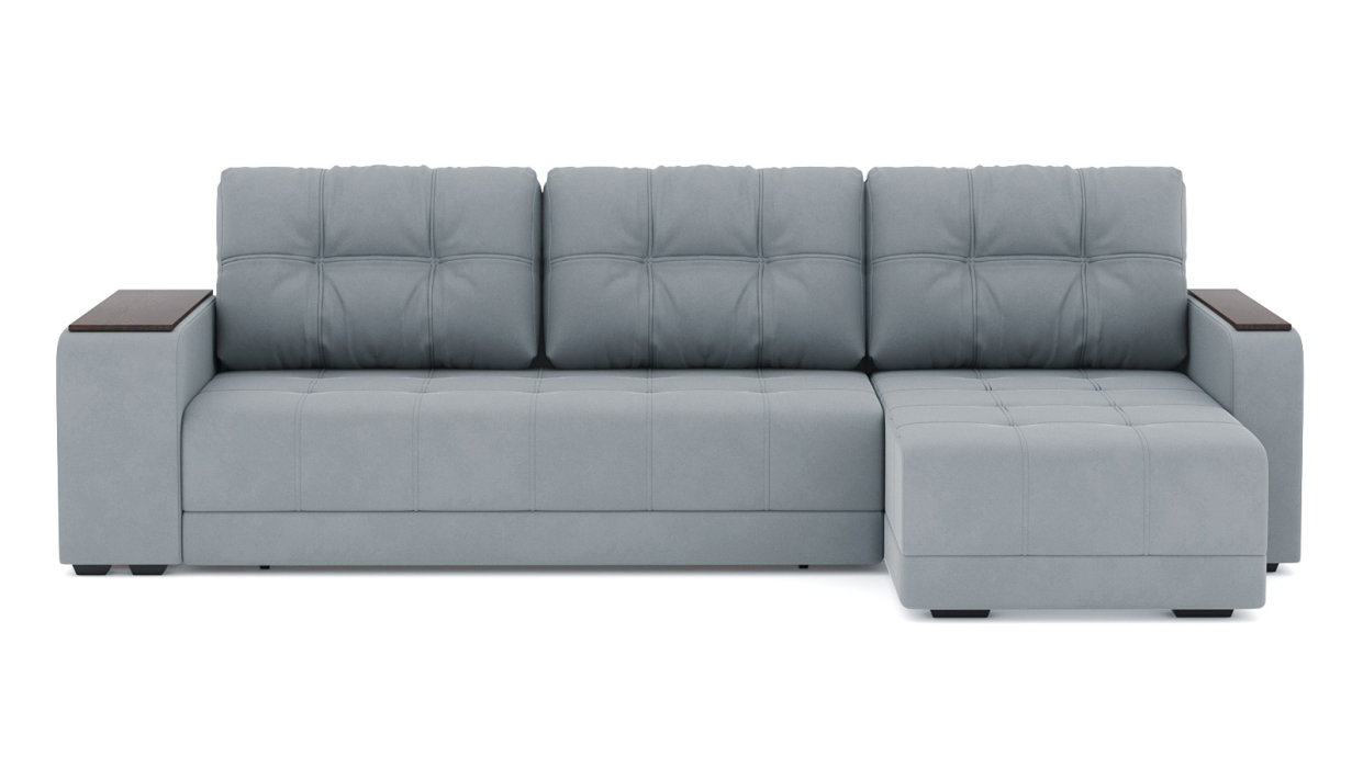 Диваны угловые в гостиную, Диван-кровать угловой Милан ПБ еврокнижка, велюр