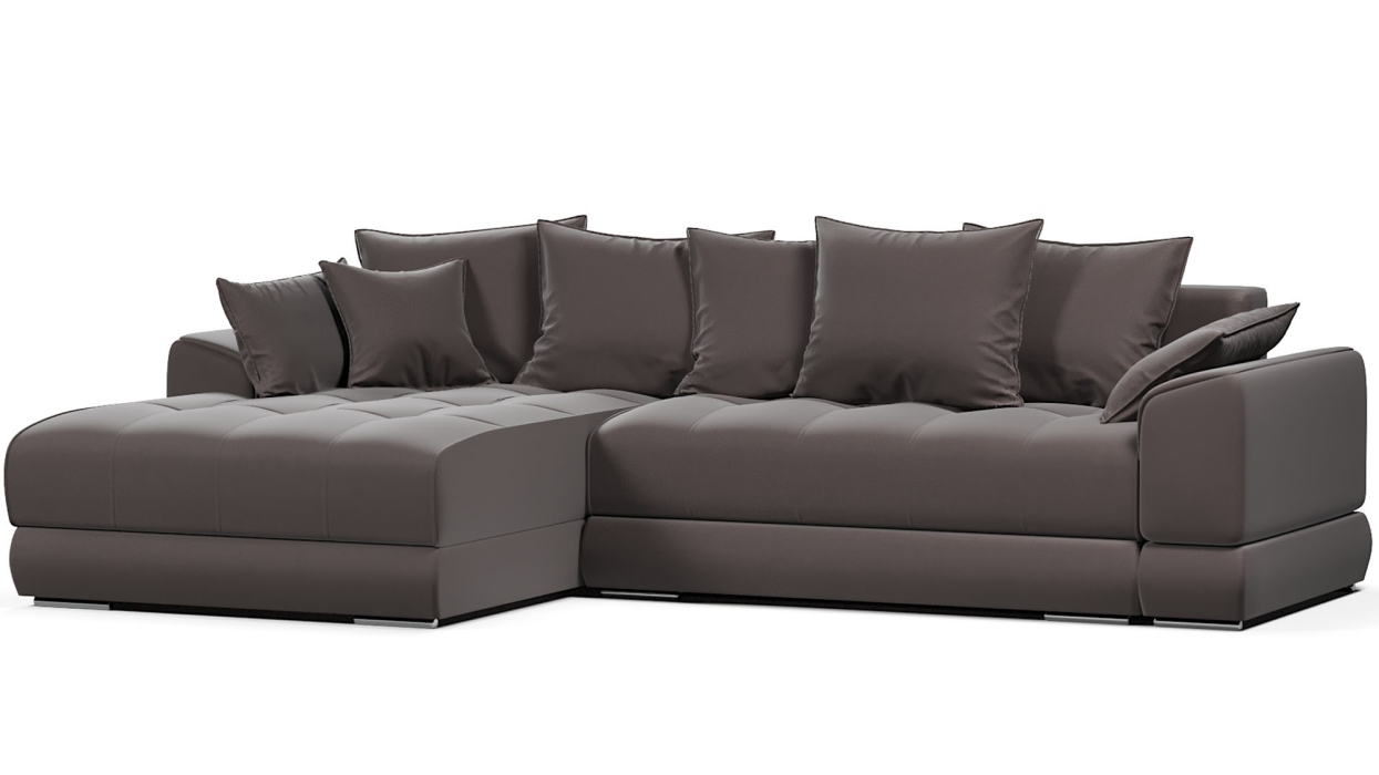 Диваны угловые в гостиную, Диван-кровать угловой еврокнижка Модерн Nordkisa,велюр