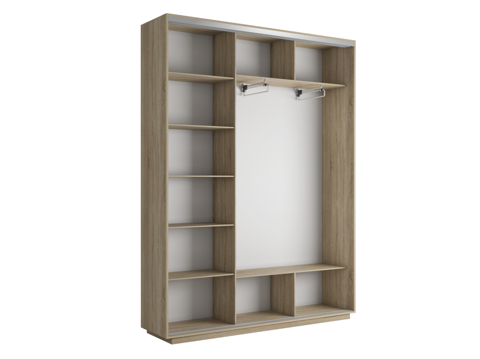 Шкафы-купе 3-х дверные, Шкаф-купе Экспресс Элемент трио 2200 x 2100 x 450