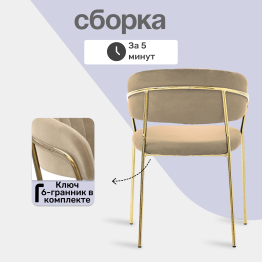 Стул Whispered Fusion, золотой