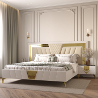 Кровати 180х200, Кровать двуспальная Савелья 180х200 см кашемир