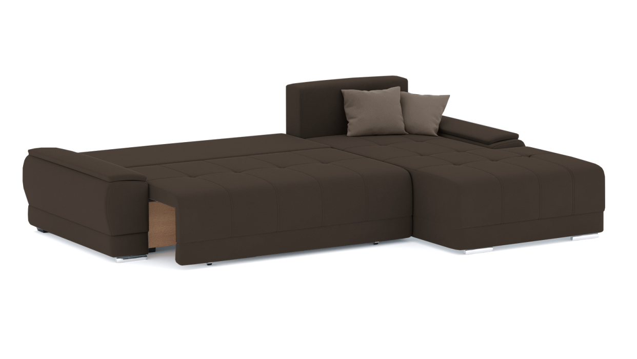 Гостиная, Диван-кровать угловой Нордвикс ПБ, велюр