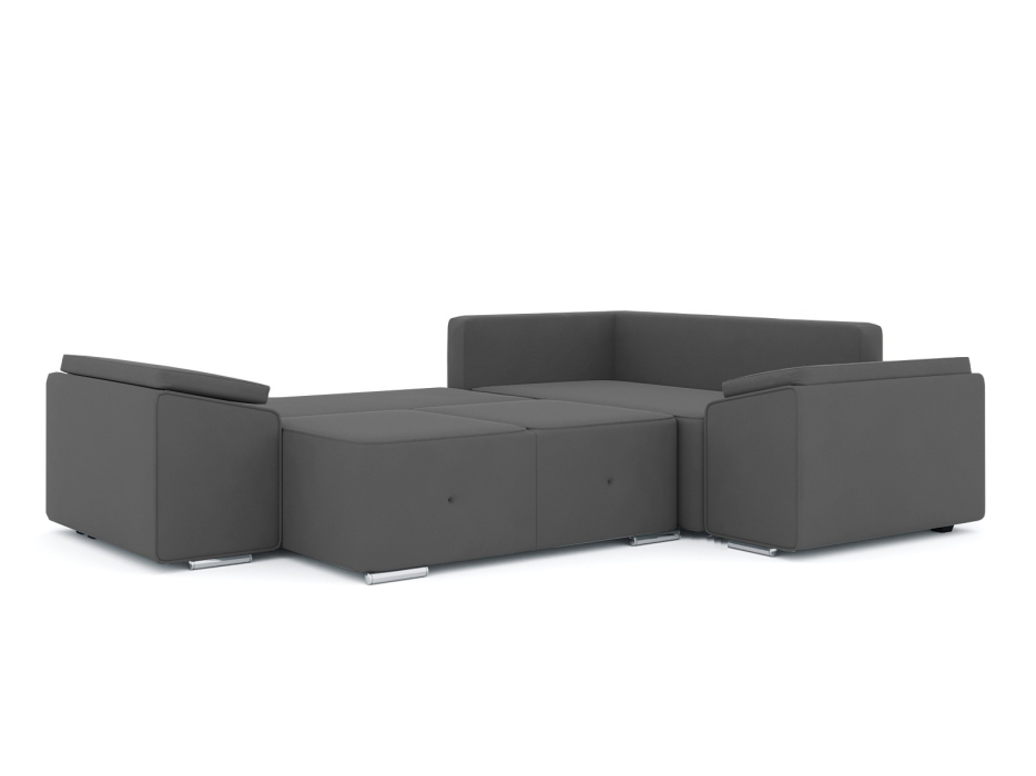 Диваны угловые в гостиную, Диван-кровать угловой Хавьер 1 ПБ еврокнижка, велюр