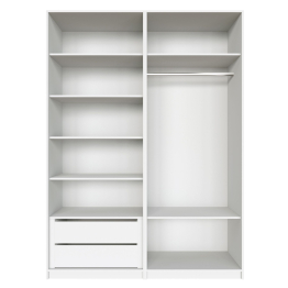 Распашной шкаф Локер 800+800 с ящиками и полками слева