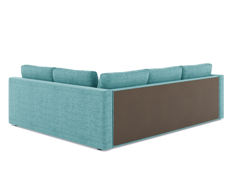 Диваны угловые в гостиную, Диван-кровать угловой Мансберг дельфин, рогожка