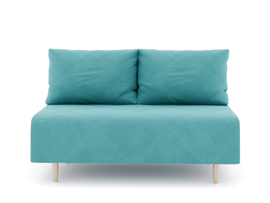 Дизайнерские диваны для гостиной, Диван прямой нераскладной Милли мини 2-х  местный без подлокотников, велюр