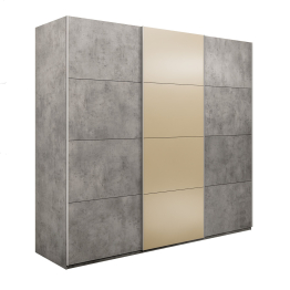 Шкаф-купе Эста 3-х дверный ДСП/Стекла фисташка/Доводчик 300х66х240