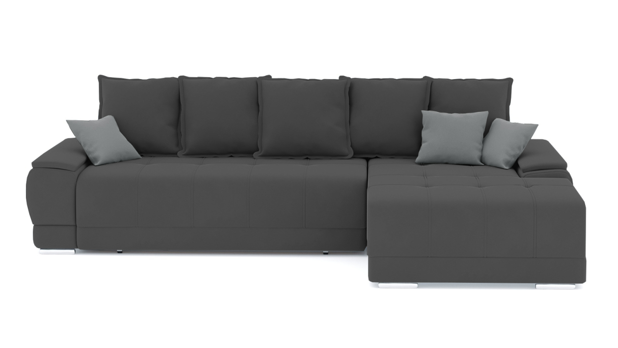 Гостиная, Диван-кровать угловой Нордвикс ПБ, велюр