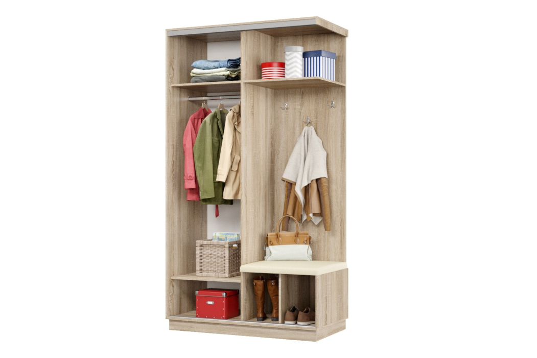 Прихожие, Прихожая Премьер 02 Лайт Мини 05 Правая Мягкая