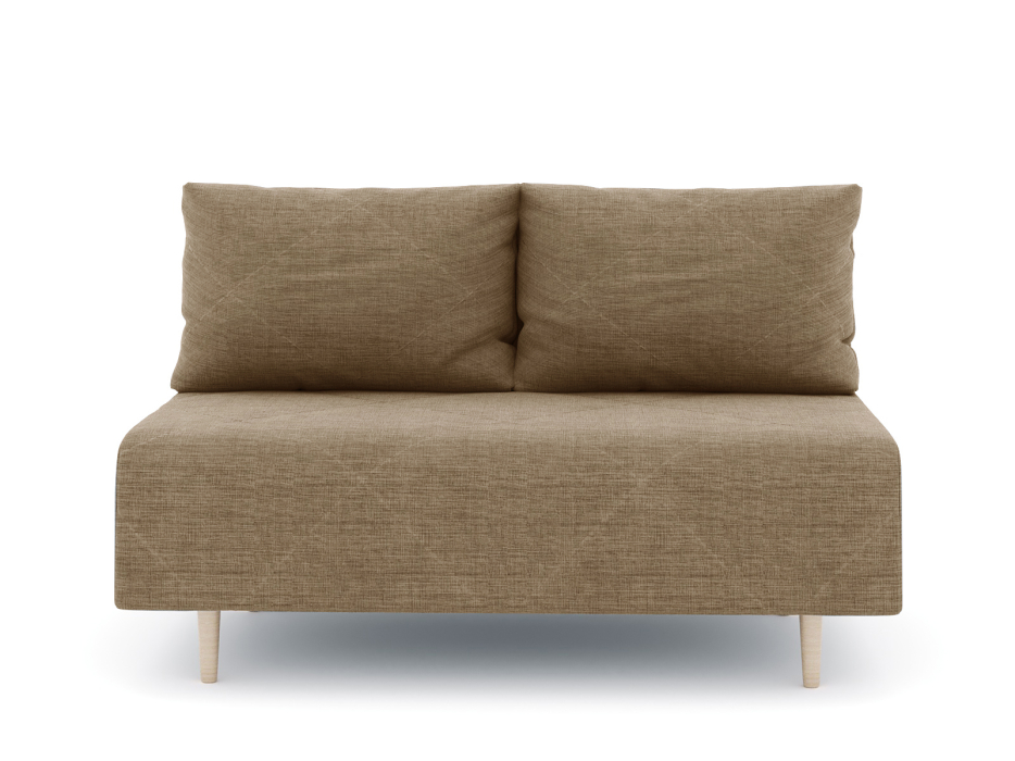 Дизайнерские диваны для гостиной, Диван прямой нераскладной Милли мини 2-х  местный без подлокотников, рогожка Люкс