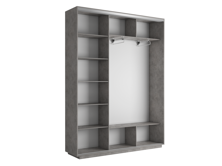 Шкафы-купе 3-х дверные, Шкаф-купе Экспресс Экспенс трио 2400 x 1800 x 450