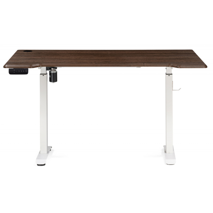 Прямые компьютерные столы, Компьютерный стол Маркос с механизмом подъема 140х80х75, белый