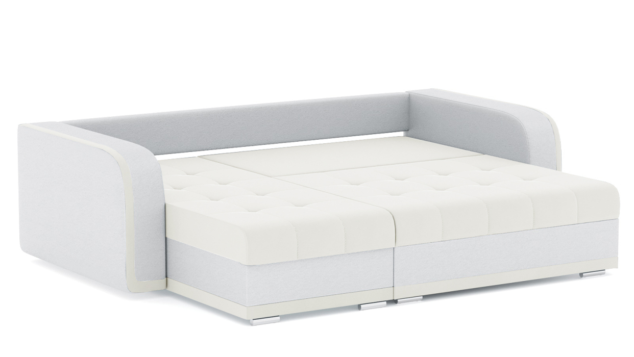 Диваны угловые в гостиную, Диван-кровать угловой Генри еврокнижка, велюр+кож.зам